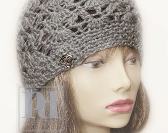 CROCHET Pattern / Citywalk Beanie / Crochet Hat Pattern / crochet beanie hat / beanie hat / crochet cloche / crochet lace/ lace hat / P 102