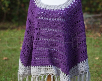 CROCHET PATTERN / Boho Poncho Pattern / Crochet Poncho / Crochet wrap / western clothing / fall wrap / crochet sweater / poncho pattern /