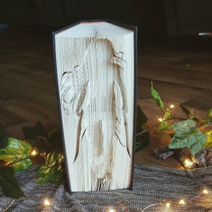 Shilouette inspired by Throne of Glass cover- Book Folding Pattern