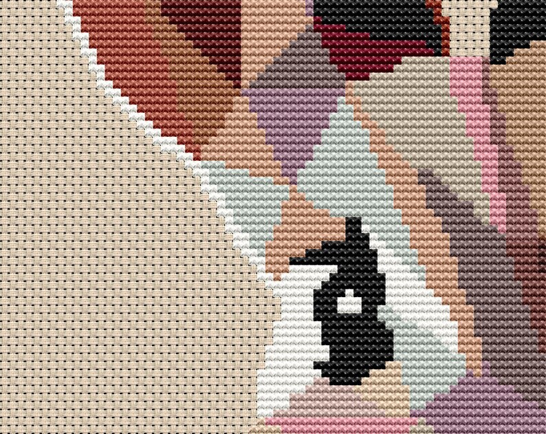 Bunny Rabbit Cross Stitch Pattern / Easter Bunny Ornament / Funny Cross Stitch Pattern / Modern Cross Stitch Pattern / Easter Cross Stitch image 3