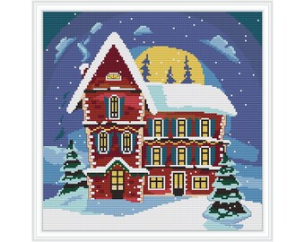 Christmas Night Cross Stitch Pattern