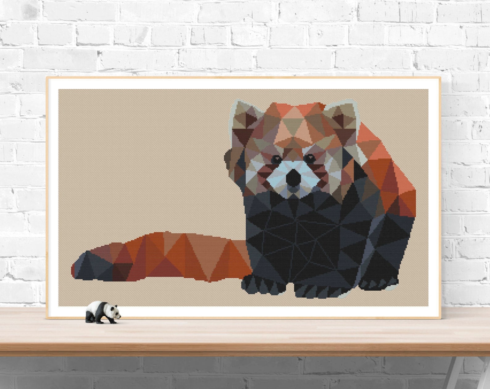 Red Panda Cross Stitch Pattern / Panda Ornament / Modern - Etsy UK