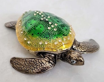 Generic Turtle Art-1044 - Portagioie da viaggio per anelli, orecchini, collane. Ottimo regalo per donne che amano viaggiare, grande custodia organizer - 1 confezione