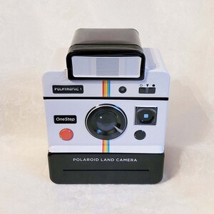 Polaroidkamera i vintagestil, prydnadsförvaring (17 cm hög)