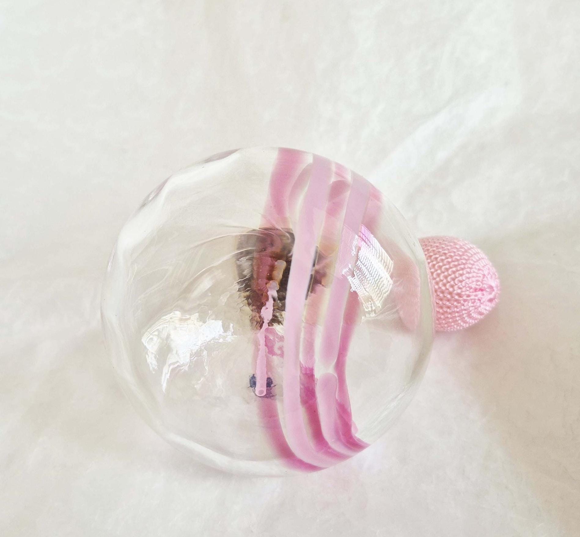 Vintage Ornamental Caithness Perfume Bottle, Beautiful Pink