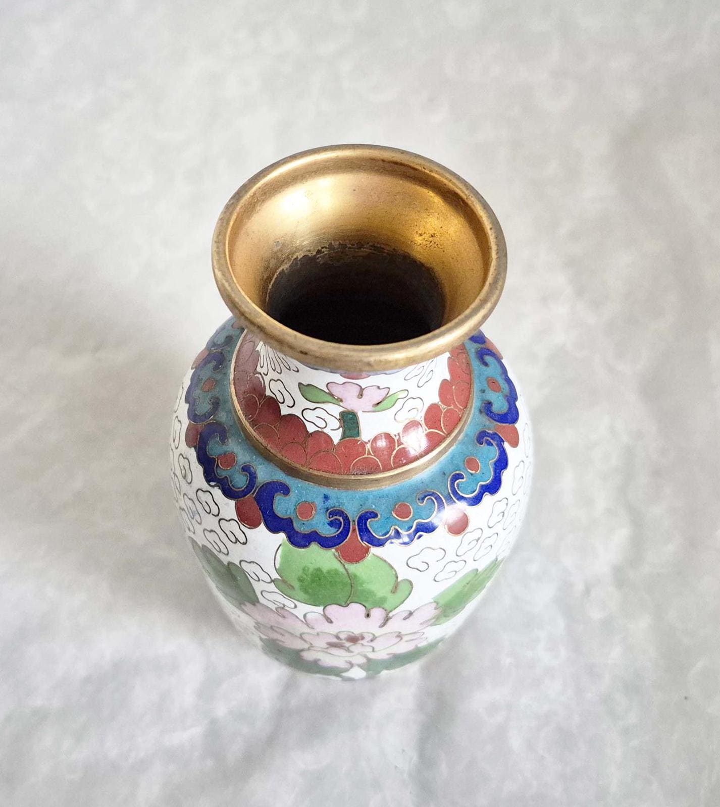 ヴィンテージ花七宝ミニ花瓶、エナメル真鍮 (13.5 cm) - Etsy 日本 ヴィンテージ花七宝ミニ花瓶、エナメル真鍮 (13.5 cm) - Etsy 日本
