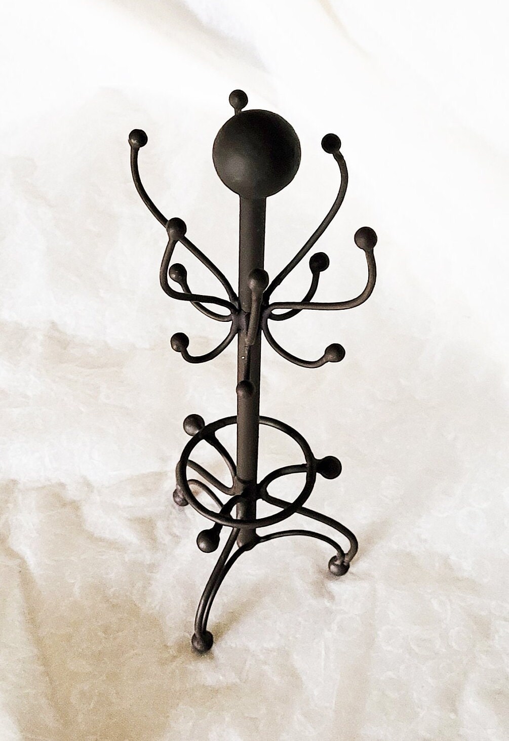 Vintage Brown Metal Coat Stand Style Jewellery Stand Etsy UK