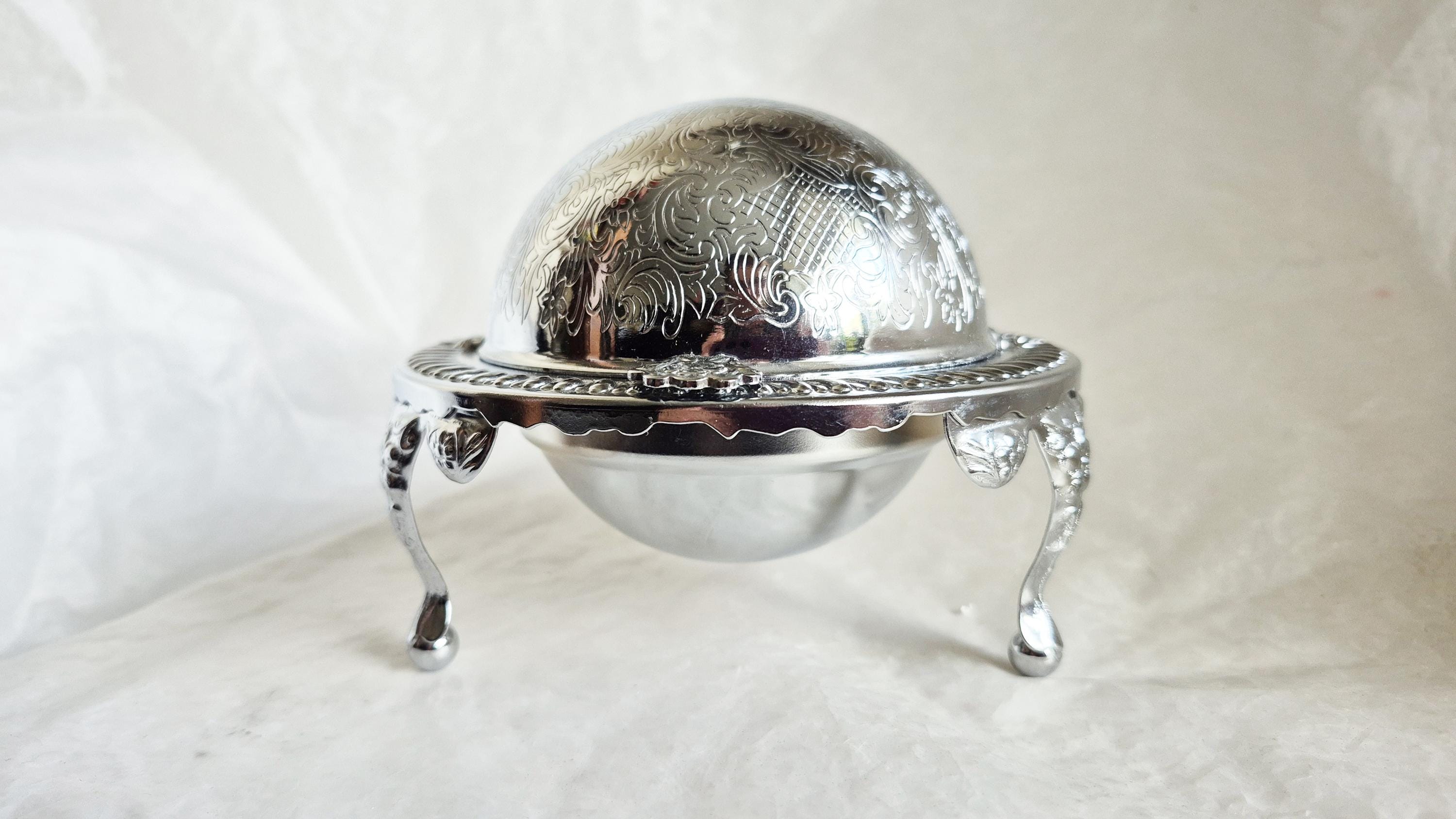 Large sterling silver trinket box - Etsy 日本