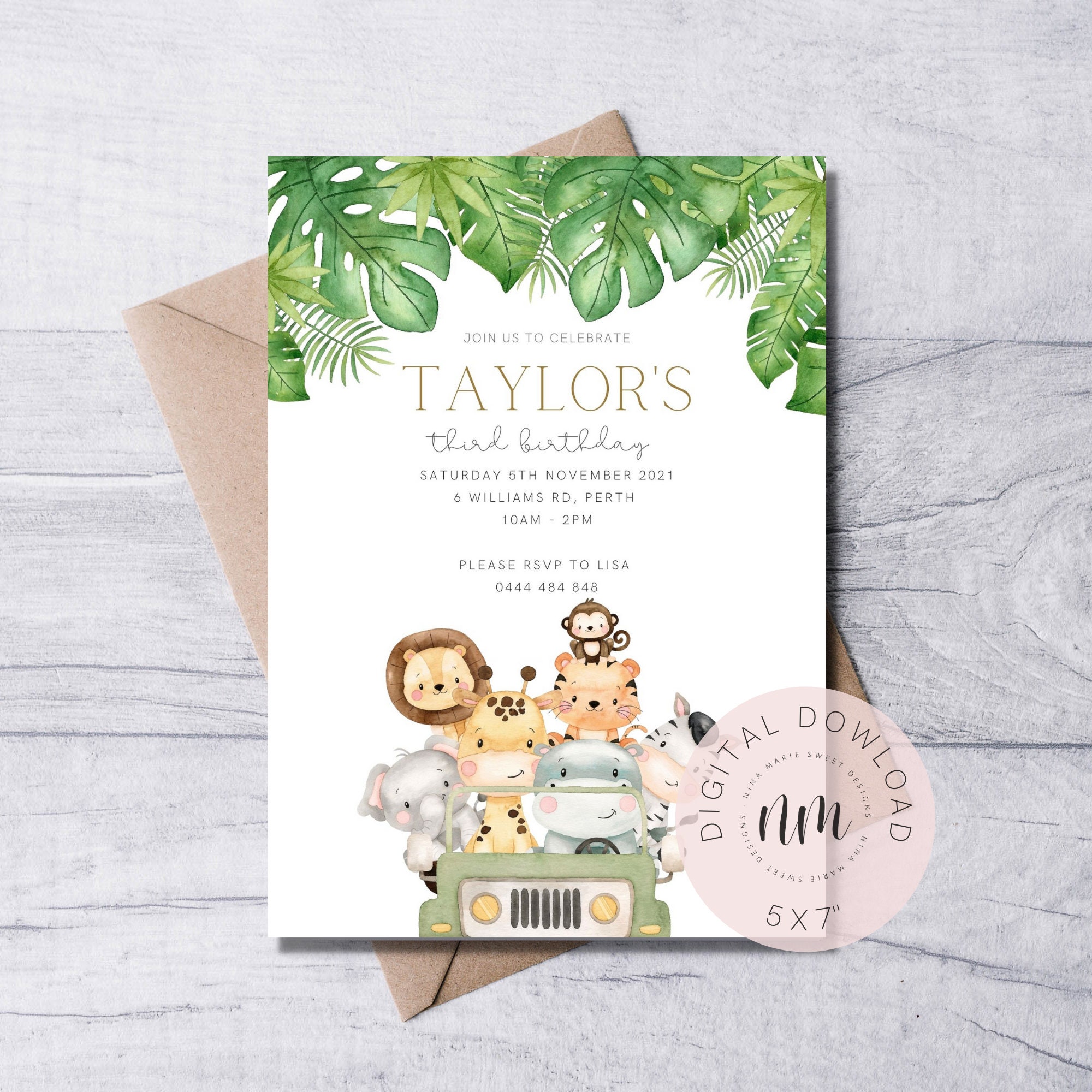 Safari Birthday Invitation Free Template Download Free Piratebaypico 
