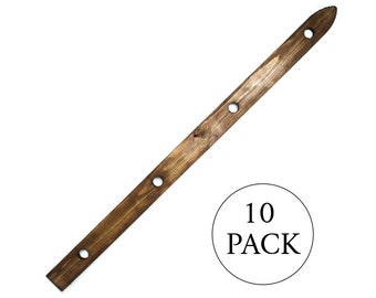 10 Pack - Rusted Wooden Shot Board Ski