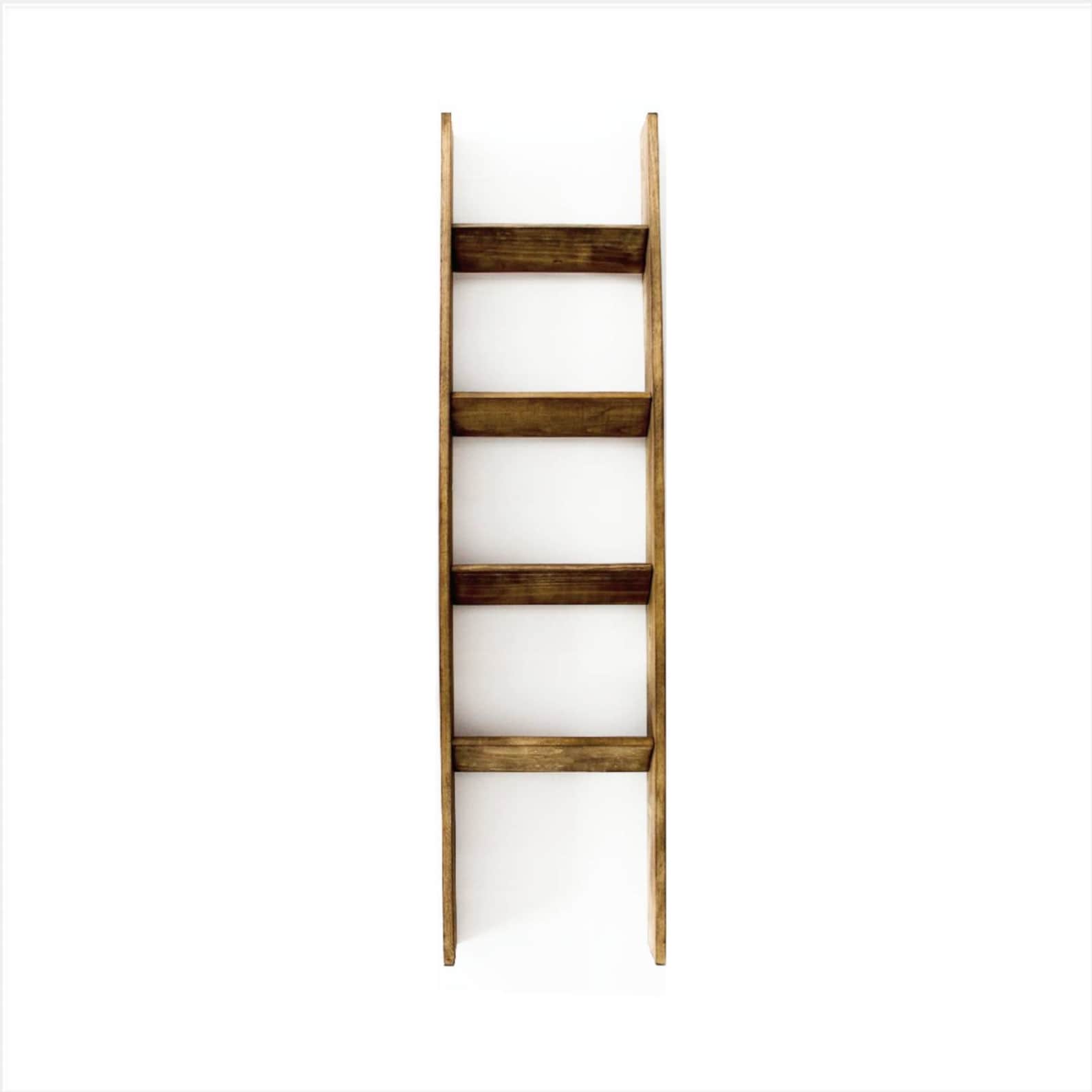 Wooden Blanket Ladder (5 ft.) - Dark Brown