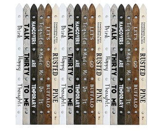 Custom Rustic Wooden Shot Board Ski