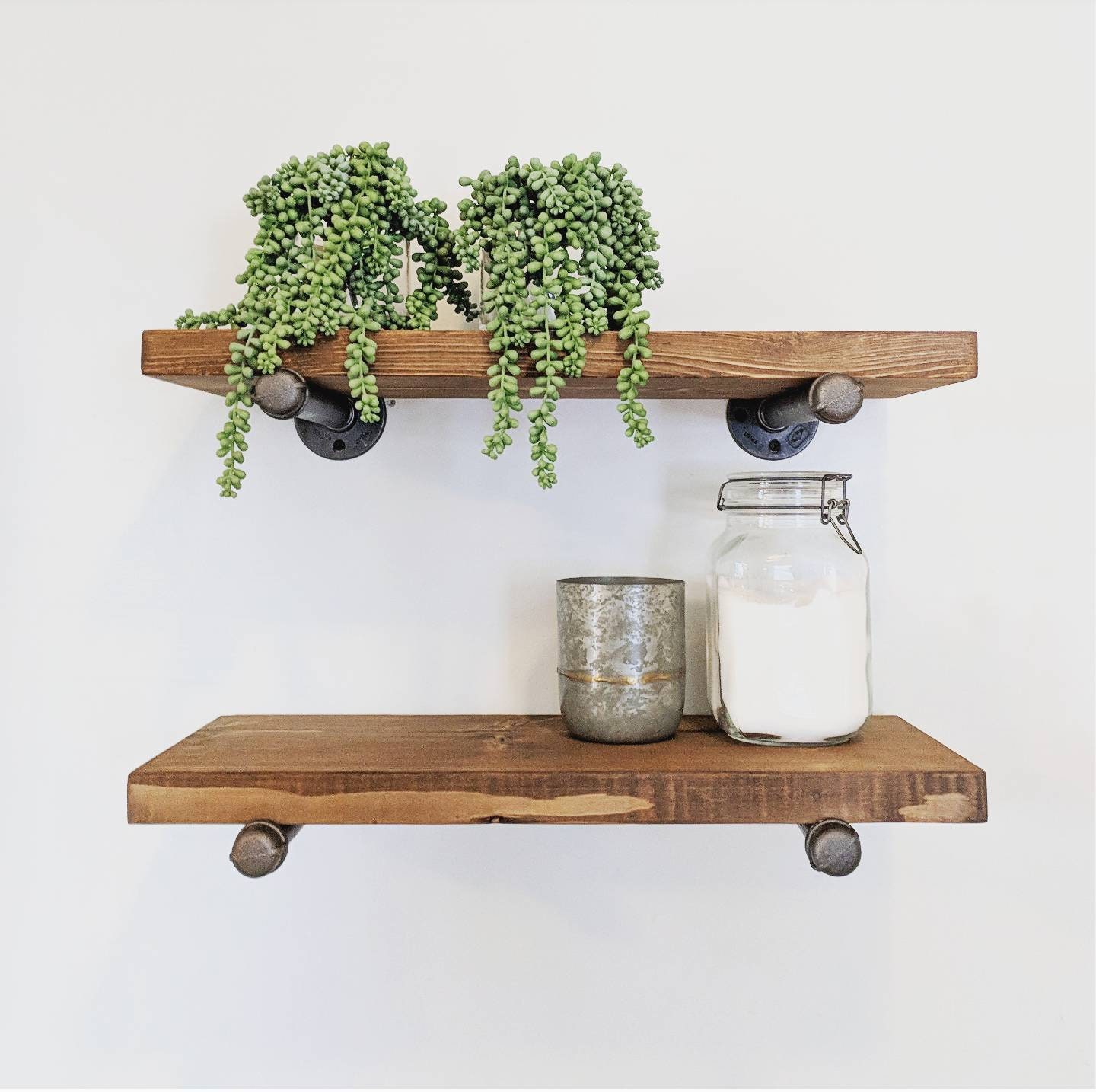 Industrial Floating Shelf 10 Deep Etsy