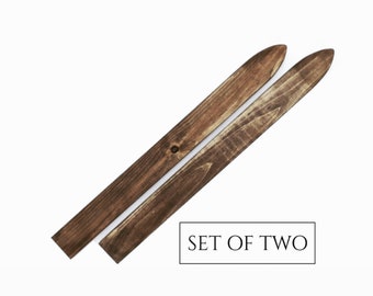 Decorative Wooden Ski Set