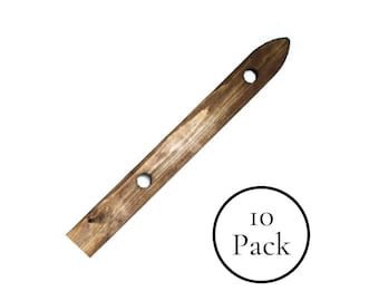 10 Pack - Mini Rusted Wooden Shot Board Ski