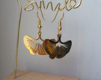 Gold Ginkgo Leaf Necklace, Gold Leaf Necklace, Woodland Jewelry, Woodland Necklace, Gold Leaf Necklace - 14K Gold-Filled Chain