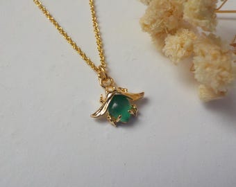 Royal Scarab Necklace, Goldfilled over Rhodium, Scarab Pendant, Egyptian Beetle Luck Charm, Scarab Jewelry