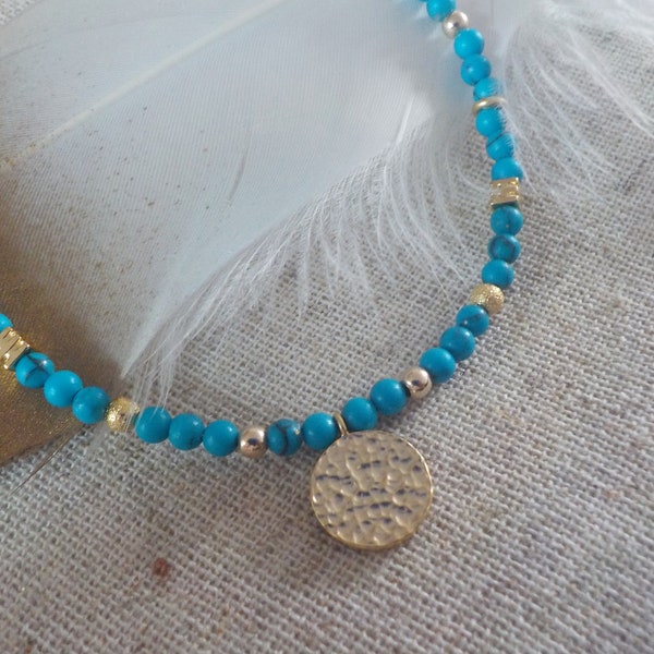 bracelet perles turquoise gemstone