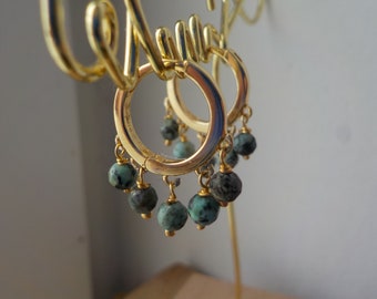 African turquoise earrings, bridal earrings, wedding earrings