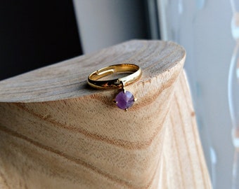lapis lazuli Gold Plated over Brass ring