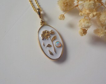 Tiny Opal Necklace, Gold Opal Choker, Dainty Opal, Delicate Opal, Minimalist Necklace, Gold Opal Necklace, Bridesmaid gift, gifts for her