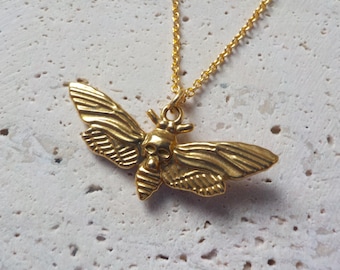 Gold butterfly necklace, butterfly pendant,  gold plated, small butterfly, gold butterfly, wedding necklace, butterfly, gift for her