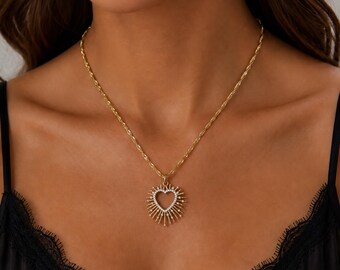 Tiny sun gold necklace, Smiling sun necklace, sunshine, sunshine necklace, gold sun,  birthday gifts for her,  birthday gifts for her