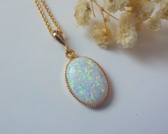 Tiny Opal Necklace, Gold Opal Choker, Dainty Opal, Delicate Opal, Minimalist Necklace, Gold Opal Necklace, Bridesmaid gift, gifts for her