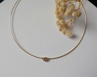 Bokstavshalsen, Initialhalsband, Alfabetshalsen, Personliga smycken, Minimalistiskt halsband, Förgyllt halsband
