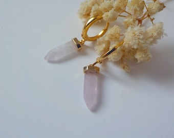 boucles d'oreilles cristal, boucles d'oreilles pointes, boucle d'oreilles minimalistes