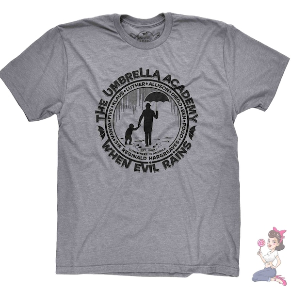 Umbrella Academy When Evil Rains t-shirt