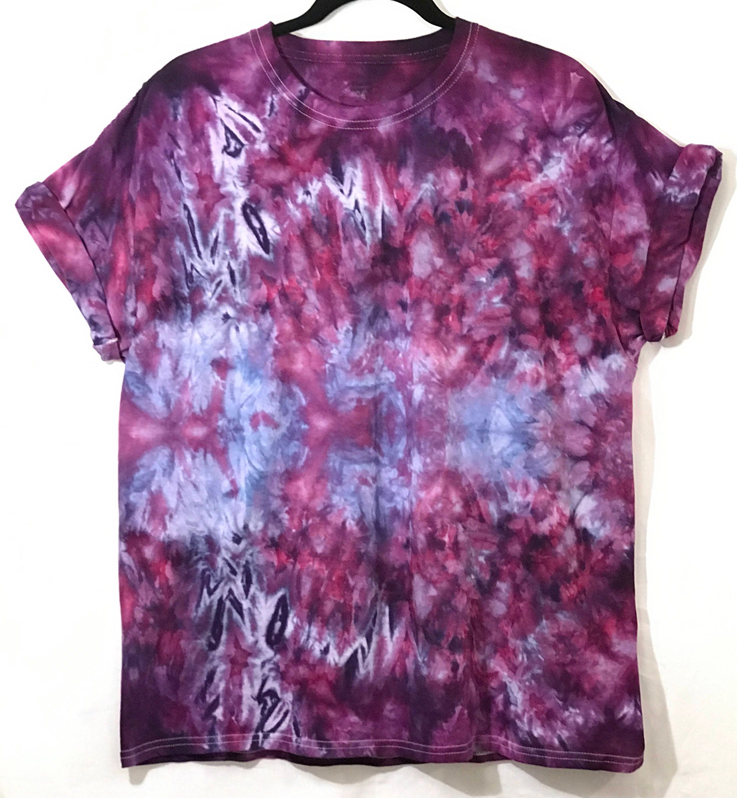 XL Purple Ice Dye Tie Dye T Shirt Cool Unique Grape T Purple | Etsy