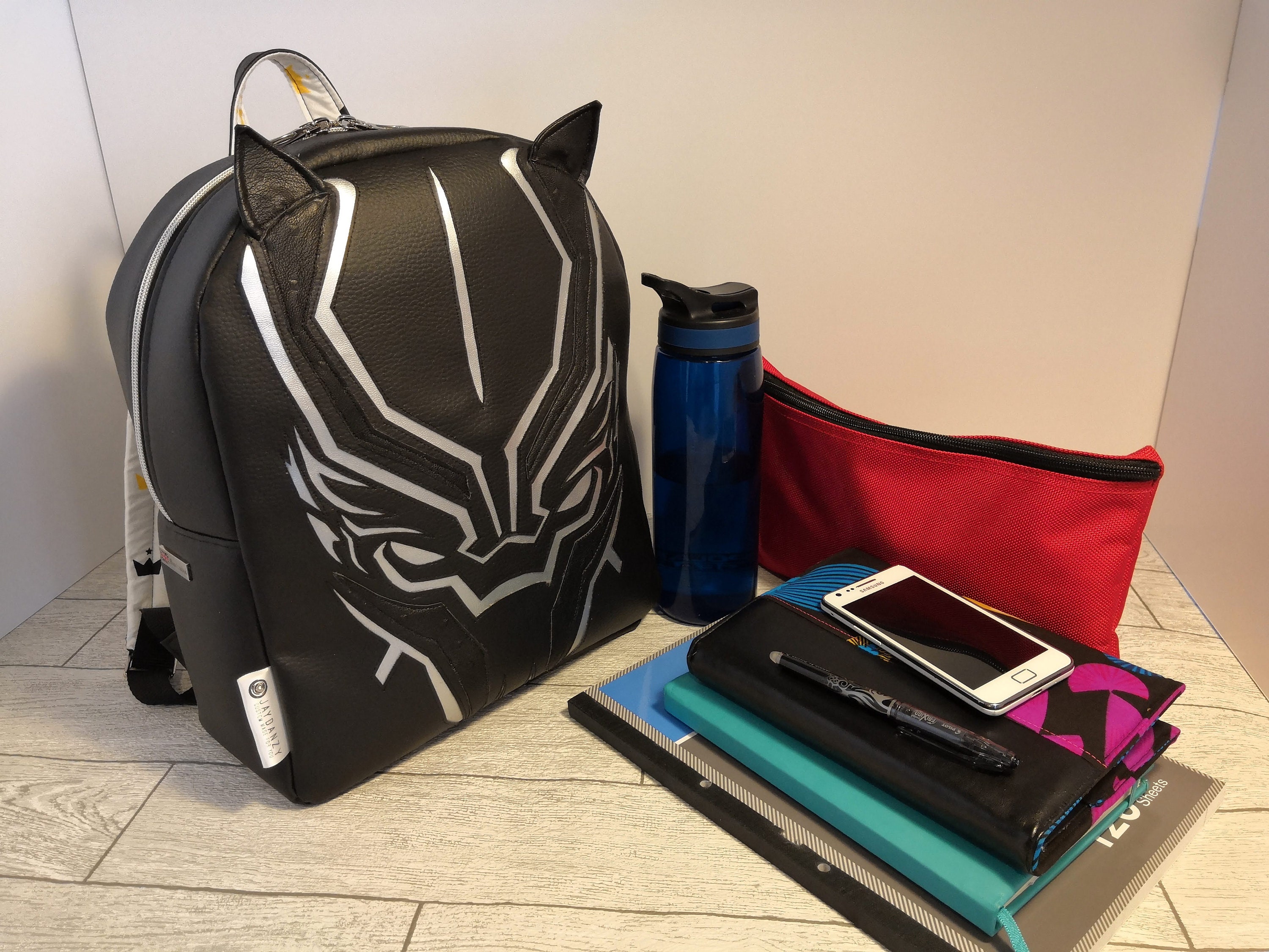 BLACK PANTHER Themed Backpack a Great Back to School Bag or Etsy