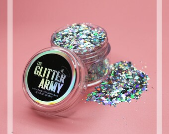 Space Dust | Chunky Glitter | Festival Glitter | Body Glitter | Glitter for Face | Cosmetic Glitter | Glitter for Body | Unicorn Glitter