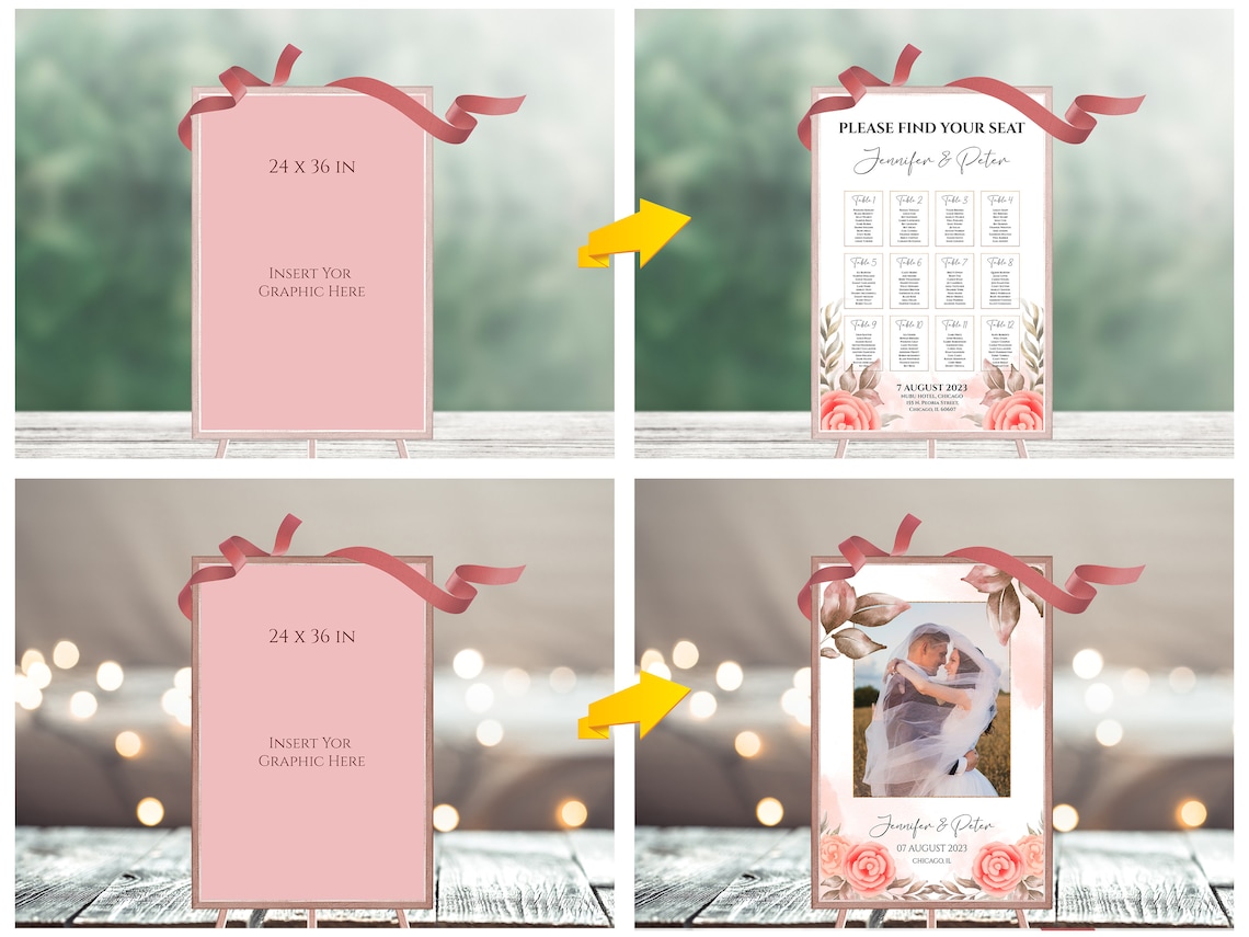 Download Ribbon Mockup Bundle / Wedding Mock up Bundle / Invitation set | Etsy