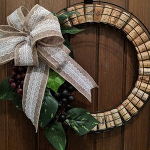 Wine Cork Wreath