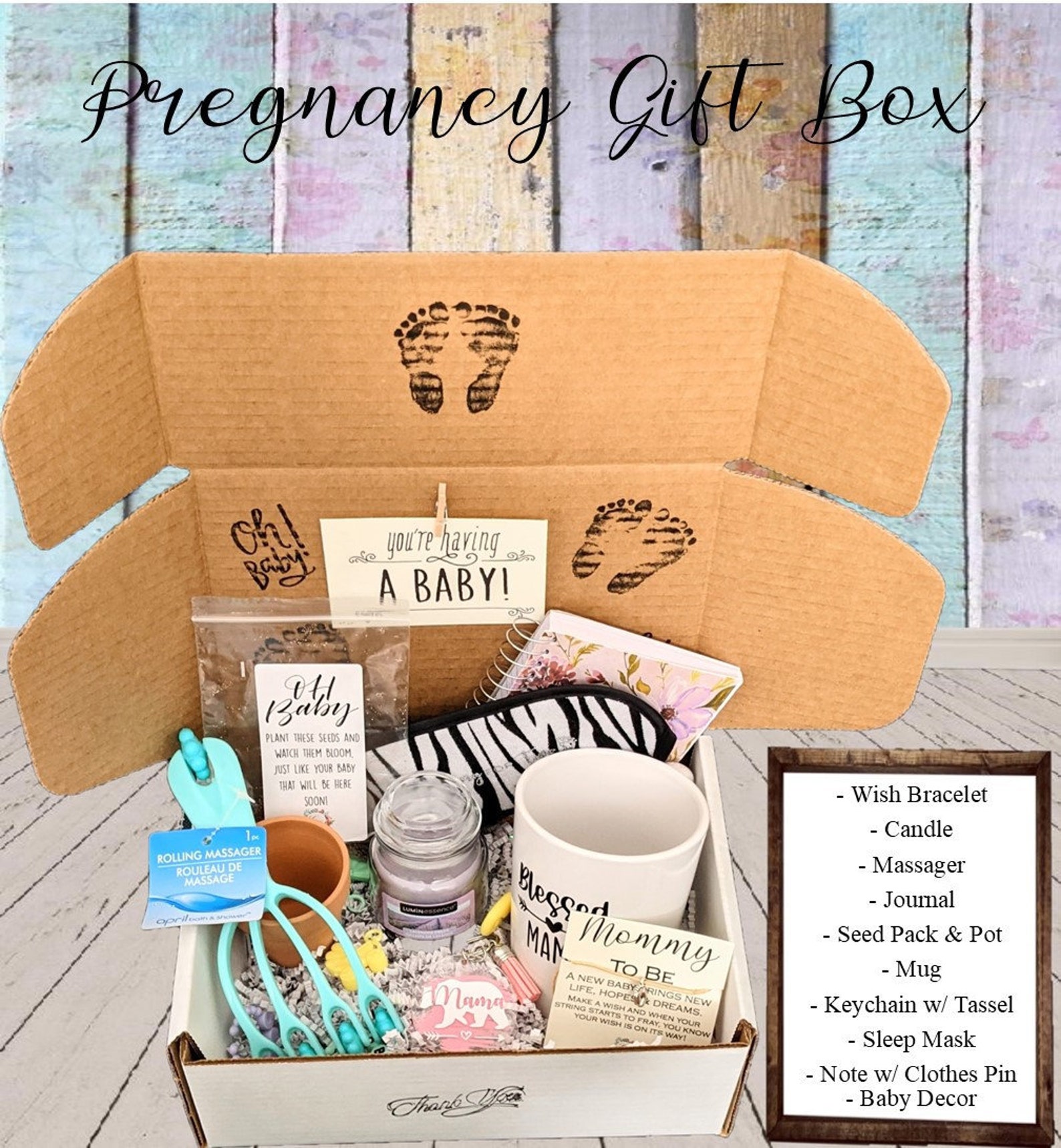 Pregnancy Gift Box Bump Box Expectant Mother Gift New Etsy