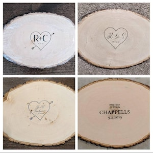 Guest Book Signing Tree Stump | Guest Log | Centerpiece | Wedding ...