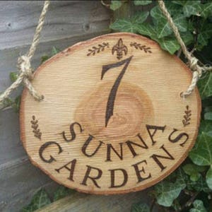 Engraved Address Tree Stump