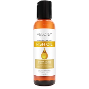 velona Fish Omega-3 Oil 2 Fl Oz | 100% Pure and Natural Carrier Oil | Refined, Cold Pressed | Vitamin E, D, Omega-3