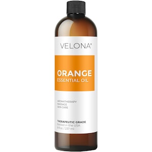 Orange Essential Oil by Velona - 8 Fl Oz | Therapeutic Grade | for Aromatherapy Diffuser, Massage, Skincare, Haircare | Undiluted