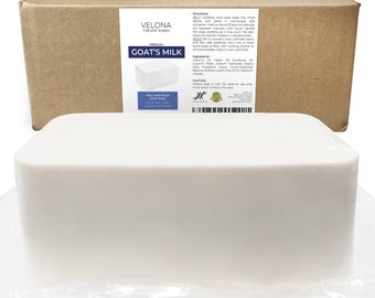 velona 25 LB - Goats Milk Soap Base Bulk SLS/SLES free | Melt and pour | Natural Bars For The Best Result for Soap-making