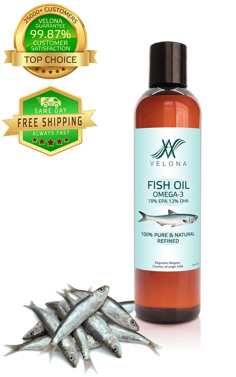 Fish Oil Omega3 100 Pure & Natural Refined Velona Etsy