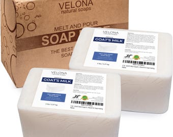 velona 10 LB - Goats Milk Soap Base SLS/SLES Free | Melt and pour | Natural Bars for The Best Result for Soap-Making