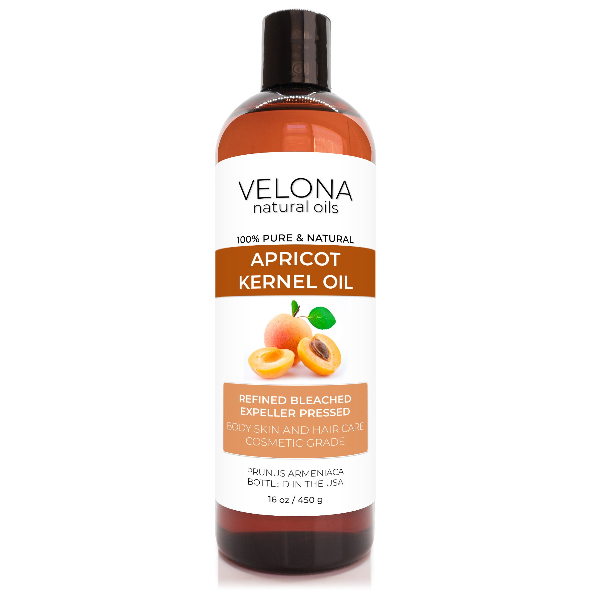 Apricot Kernel Oil 4 oz 100% Pure Cold-Pressed Unrefined Organic - Bella Terra Oils