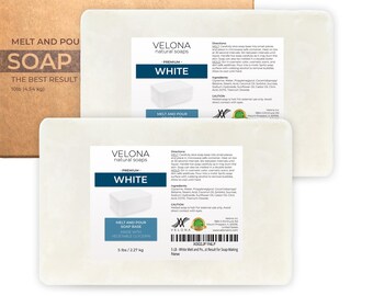 velona 10 LB - White Melt and Pour Soap Base SLS/SLES free | Natural Bars for The Best Result for Soap-Making