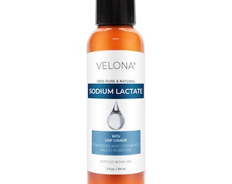 Sodium Lactate 60% - 2 Fl Oz | USP Grade Natural Preservative | For Soap & Lotions | Harder Bar of Soap, pH Regulator, Glycerin substitute