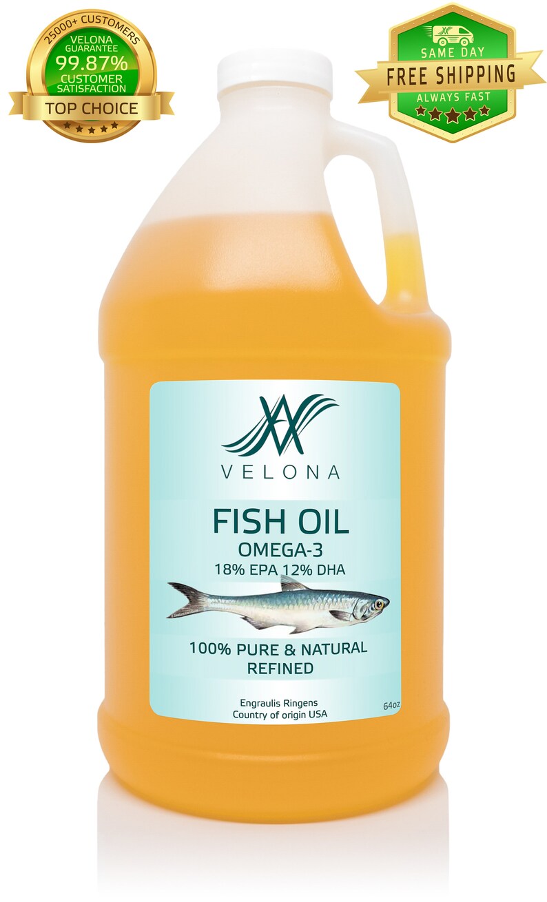 Fish Oil Omega3 100 Pure & Natural Refined Velona Etsy