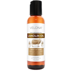 Lanolin Oil USP Grade by Velona - 2 fl oz | 100% Pure and Natural | Refined, Cold pressed | Skin, Hair, Body & Face Moisturizing