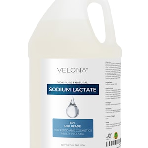 Sodium Lactate 60% - 64 Fl Oz | USP Grade Natural Preservative | For Soap & Lotions | Harder Bar of Soap, pH Regulator, Glycerin substitute image 1